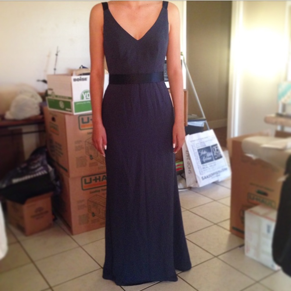 Navy Blue Formal Dress (size 4/6)